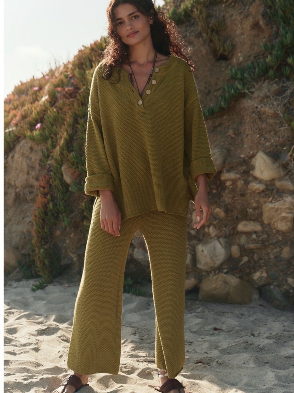 FP Olive Green Hailee Sweater Set - Picture 2 of 4